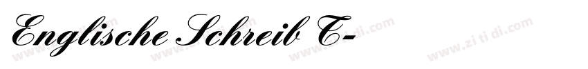 Englische Schreib T字体转换